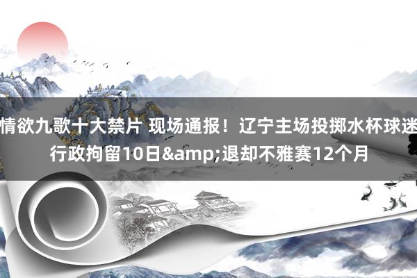 情欲九歌十大禁片 现场通报！辽宁主场投掷水杯球迷行政拘留10日&退却不雅赛12个月