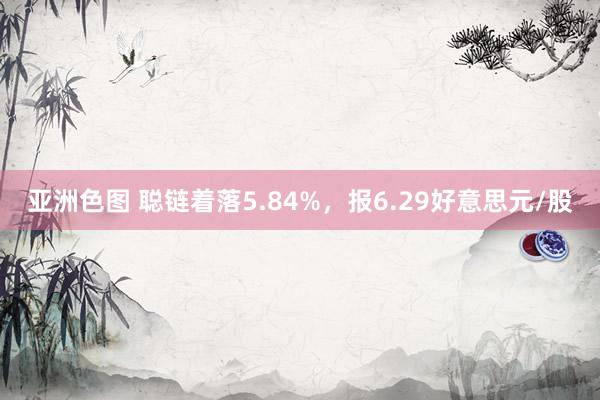 亚洲色图 聪链着落5.84%，报6.29好意思元/股