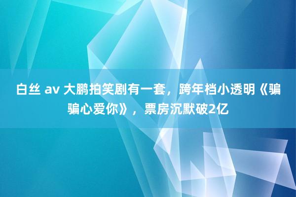 白丝 av 大鹏拍笑剧有一套，跨年档小透明《骗骗心爱你》，票房沉默破2亿